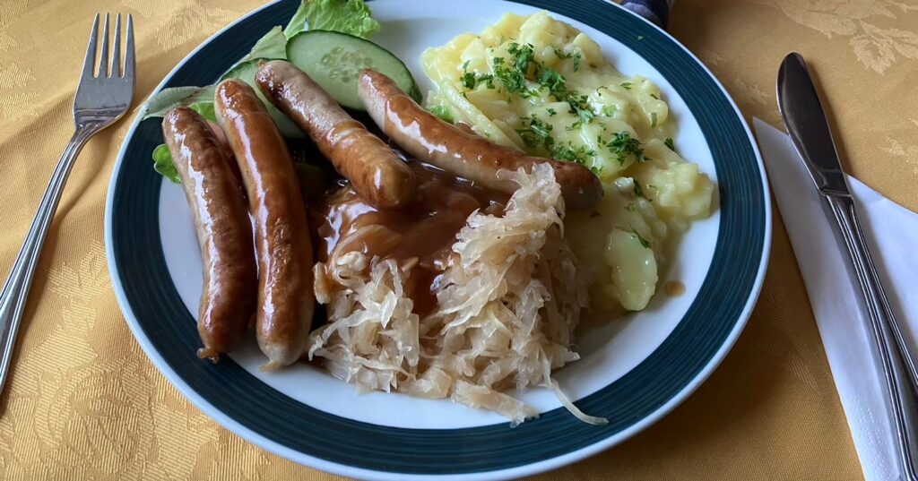 ライン川クルーズ　食事