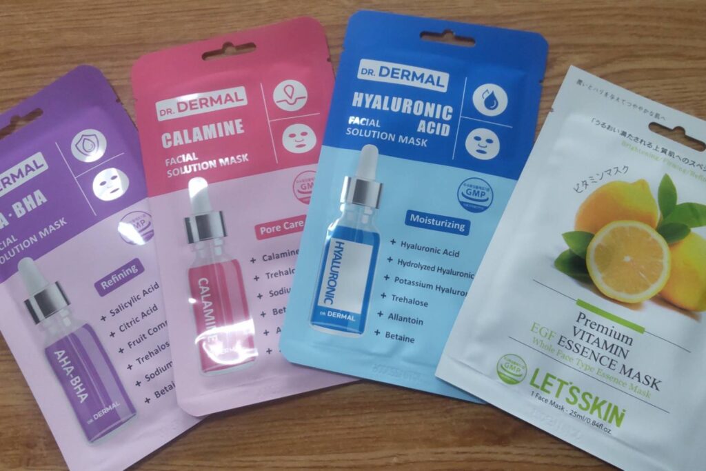 新大久保のお土産のシートマスク