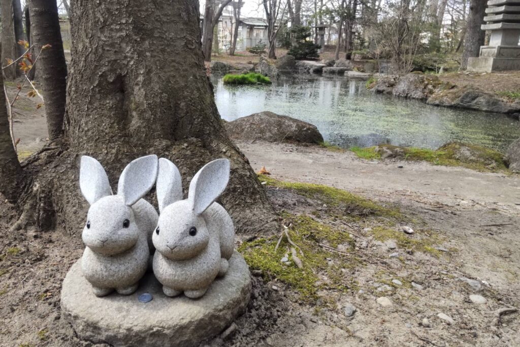 帯廣神社のうさぎさん巡り