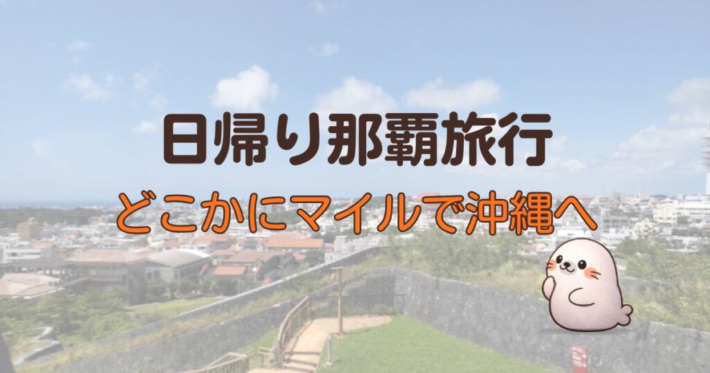 日帰り那覇旅行に挑戦、どこかにマイルで沖縄へ